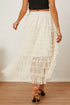'Milena' Ruched High Waist Tiered Skirt - Celes Fashion
